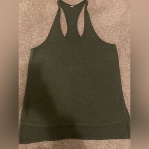 Alo Yoga Forest Green Racerback Tank